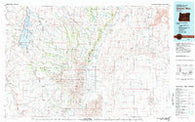 Steens Mtn Oregon Historical topographic map, 1:100000 scale, 30 X 60 Minute, Year 1982