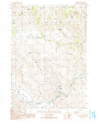 Stemler Ridge Oregon Historical topographic map, 1:24000 scale, 7.5 X 7.5 Minute, Year 1990