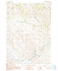 Stemler Ridge Oregon Historical topographic map, 1:24000 scale, 7.5 X 7.5 Minute, Year 1990