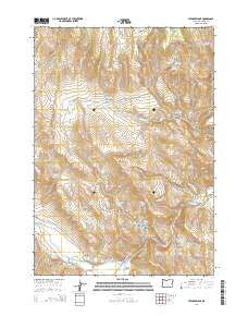 Stemler Ridge Oregon Current topographic map, 1:24000 scale, 7.5 X 7.5 Minute, Year 2014