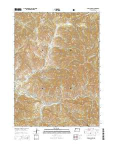 Sterling Creek Oregon Current topographic map, 1:24000 scale, 7.5 X 7.5 Minute, Year 2014
