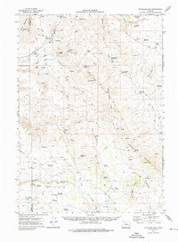 Stockade Mtn Oregon Historical topographic map, 1:62500 scale, 15 X 15 Minute, Year 1972