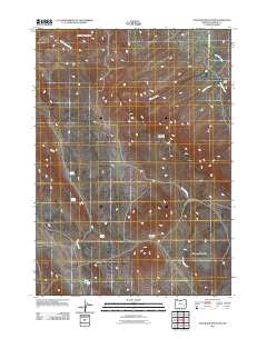 Stockade Mountain Oregon Historical topographic map, 1:24000 scale, 7.5 X 7.5 Minute, Year 2011