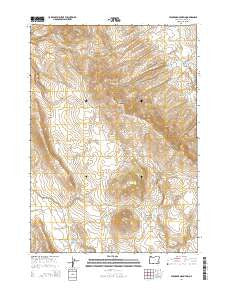 Stockade Mountain Oregon Current topographic map, 1:24000 scale, 7.5 X 7.5 Minute, Year 2014