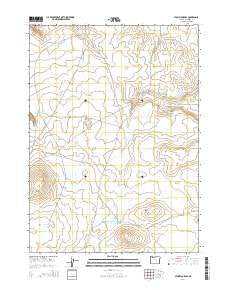 Stoney Corral Oregon Current topographic map, 1:24000 scale, 7.5 X 7.5 Minute, Year 2014