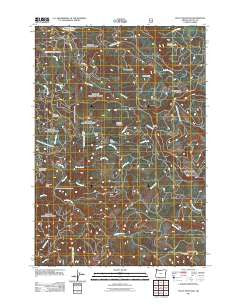 Stott Mountain Oregon Historical topographic map, 1:24000 scale, 7.5 X 7.5 Minute, Year 2011