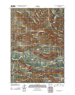 Stout Mountain Oregon Historical topographic map, 1:24000 scale, 7.5 X 7.5 Minute, Year 2011