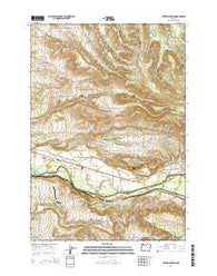 Stout Mountain Oregon Current topographic map, 1:24000 scale, 7.5 X 7.5 Minute, Year 2014