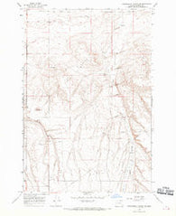 Strawberry Canyon NE Oregon Historical topographic map, 1:24000 scale, 7.5 X 7.5 Minute, Year 1968