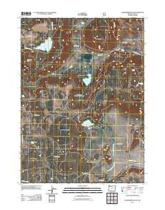 Strawberry Butte Oregon Historical topographic map, 1:24000 scale, 7.5 X 7.5 Minute, Year 2011