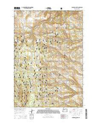 Sugarbowl Creek Oregon Current topographic map, 1:24000 scale, 7.5 X 7.5 Minute, Year 2014