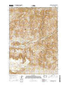Sugarloaf Butte Oregon Current topographic map, 1:24000 scale, 7.5 X 7.5 Minute, Year 2014