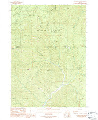 Sugarpine Creek Oregon Historical topographic map, 1:24000 scale, 7.5 X 7.5 Minute, Year 1989