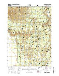Sugarpine Mountain Oregon Current topographic map, 1:24000 scale, 7.5 X 7.5 Minute, Year 2014
