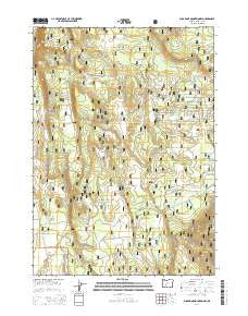 Sugarpine Mountain NW Oregon Current topographic map, 1:24000 scale, 7.5 X 7.5 Minute, Year 2014