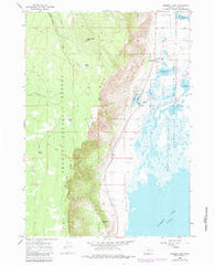 Summer Lake Oregon Historical topographic map, 1:24000 scale, 7.5 X 7.5 Minute, Year 1966