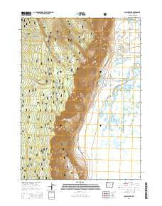 Summer Lake Oregon Current topographic map, 1:24000 scale, 7.5 X 7.5 Minute, Year 2014