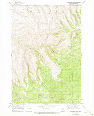 Summerfield Ridge Oregon Historical topographic map, 1:24000 scale, 7.5 X 7.5 Minute, Year 1969