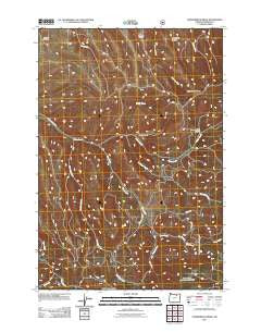 Summerfield Ridge Oregon Historical topographic map, 1:24000 scale, 7.5 X 7.5 Minute, Year 2011