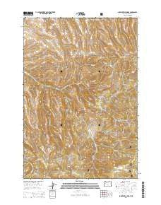 Summerfield Ridge Oregon Current topographic map, 1:24000 scale, 7.5 X 7.5 Minute, Year 2014