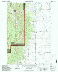 Summerville Oregon Historical topographic map, 1:24000 scale, 7.5 X 7.5 Minute, Year 1996