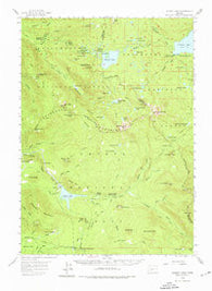 Summit Lake Oregon Historical topographic map, 1:62500 scale, 15 X 15 Minute, Year 1956