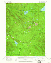 Summit Lake Oregon Historical topographic map, 1:62500 scale, 15 X 15 Minute, Year 1956