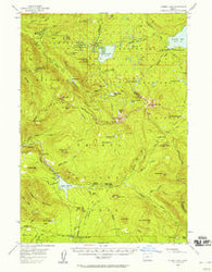 Summit Lake Oregon Historical topographic map, 1:62500 scale, 15 X 15 Minute, Year 1956