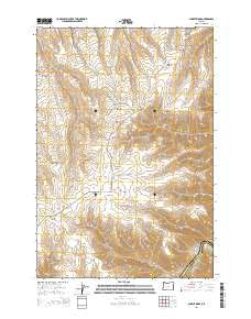 Summit Ridge Oregon Current topographic map, 1:24000 scale, 7.5 X 7.5 Minute, Year 2014