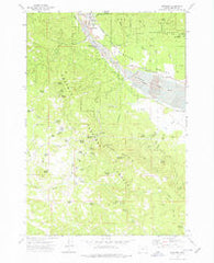 Sumpter Oregon Historical topographic map, 1:24000 scale, 7.5 X 7.5 Minute, Year 1972