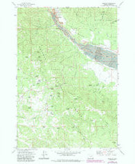 Sumpter Oregon Historical topographic map, 1:24000 scale, 7.5 X 7.5 Minute, Year 1972
