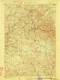 Sumpter Oregon Historical topographic map, 1:125000 scale, 30 X 30 Minute, Year 1901