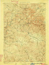 Sumpter Oregon Historical topographic map, 1:125000 scale, 30 X 30 Minute, Year 1901