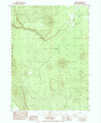 Sun Pass Oregon Historical topographic map, 1:24000 scale, 7.5 X 7.5 Minute, Year 1985