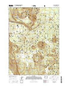 Sun Pass Oregon Current topographic map, 1:24000 scale, 7.5 X 7.5 Minute, Year 2014