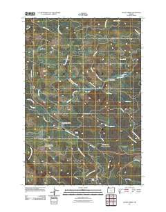Sunset Spring Oregon Historical topographic map, 1:24000 scale, 7.5 X 7.5 Minute, Year 2011