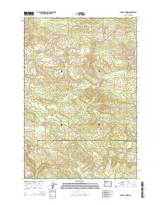 Sunset Spring Oregon Current topographic map, 1:24000 scale, 7.5 X 7.5 Minute, Year 2014