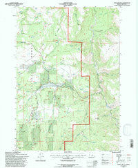 Suplee Butte Oregon Historical topographic map, 1:24000 scale, 7.5 X 7.5 Minute, Year 1992
