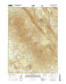 Surveyor Mountain Oregon Current topographic map, 1:24000 scale, 7.5 X 7.5 Minute, Year 2014