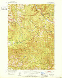 Susanville Oregon Historical topographic map, 1:62500 scale, 15 X 15 Minute, Year 1951