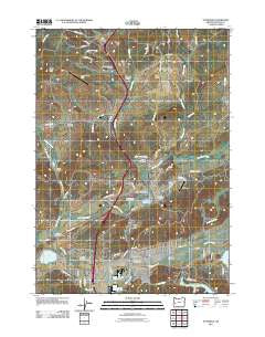 Sutherlin Oregon Historical topographic map, 1:24000 scale, 7.5 X 7.5 Minute, Year 2011