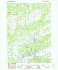 Sutherlin Oregon Historical topographic map, 1:24000 scale, 7.5 X 7.5 Minute, Year 1988