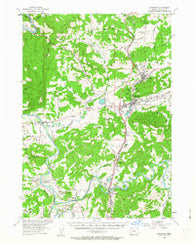 Sutherlin Oregon Historical topographic map, 1:62500 scale, 15 X 15 Minute, Year 1954