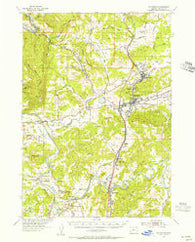 Sutherlin Oregon Historical topographic map, 1:62500 scale, 15 X 15 Minute, Year 1954