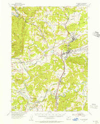 Sutherlin Oregon Historical topographic map, 1:62500 scale, 15 X 15 Minute, Year 1954
