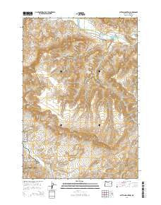 Sutton Mountain Oregon Current topographic map, 1:24000 scale, 7.5 X 7.5 Minute, Year 2014
