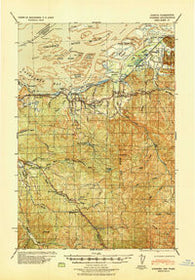 Svensen Oregon Historical topographic map, 1:62500 scale, 15 X 15 Minute, Year 1940