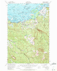 Svensen Oregon Historical topographic map, 1:62500 scale, 15 X 15 Minute, Year 1955