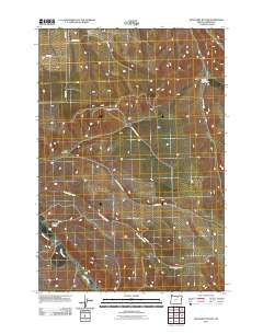 Swaggart Buttes Oregon Historical topographic map, 1:24000 scale, 7.5 X 7.5 Minute, Year 2011