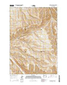 Swaggart Buttes Oregon Current topographic map, 1:24000 scale, 7.5 X 7.5 Minute, Year 2014